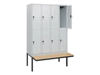 Dubbeldekse dekenkist,HxBxD 1950x1200x815mm,4x2vak.,vak B 300mm - 2
