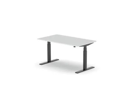 Elektrisch ihv bureau,HxBxD 650-1310x1800x900mm,blad wit