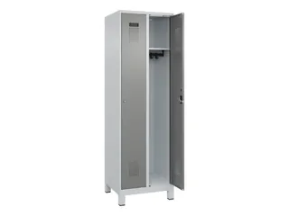 locker,HxBxD 1950x600x500mm,2vak,vak B 300mm,cil.-slot,voeten - 2