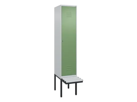 locker met bank,HxBxD 2120x400x815mm,1vak,vak B 400mm,cil.-slot