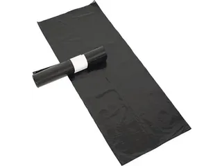 Vuilniszak 20 micron 60x80x0.02 cm 60L Zwart HDPE 20x20 rol - 4