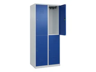 dubbeldekse locker,HxBxD 1850x800x500mm,2x2vak.,vak B 400mm - 2