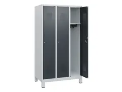 schoollocker,HxBxD 1630x900x500mm,3vak,vak B 300mm,cil.-slot,voeten