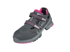 Uvex 8560.8 lage S1 veiligheidsschoenen, SRC, ESD, roze/grijs, maat 39