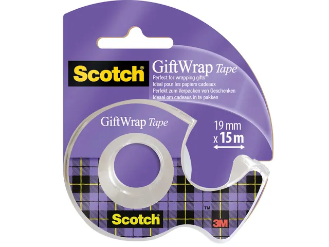 GiftWrap tape ft 19mmx15m, op blister