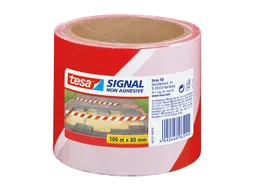 Waarschuwings- en markeerlint tesa Signal 100mx80mm rood-wit