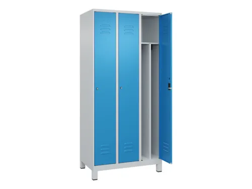 locker voor scheiding van kleding,HxBxD 1950x900x500mm,3vak