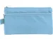 Trousse, Plat, 21 X 11 Cm, Bleu Pastel