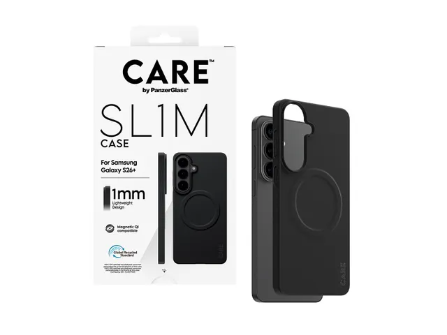 PanzerGlass CARE by SL1M Case Black w. Qi Samsung Galaxy S26+, H
