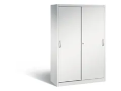 schuifdeurkast,HxBxD 1950x1200x500mm,romp RAL7035,front RAL7035