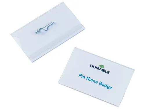 Badge Durable 8004 met speld 54x90mm