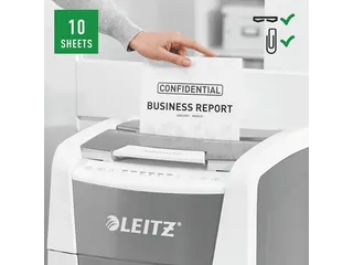Papiervernietiger Leitz IQ Auto+ Office 300 P-4 snippers 4x28mm - 8