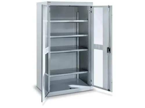 zwaarlastkast met openslaande deuren,HxBxD 1950x1100x641mm,lak RAL5010