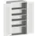 kast met sleufplaat,HxBxD 2000x1050x650mm,4xStalen bodem