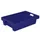 Euronorm Draaistapelbak 150x600x400mm Wanden/bodem Blauw 25l