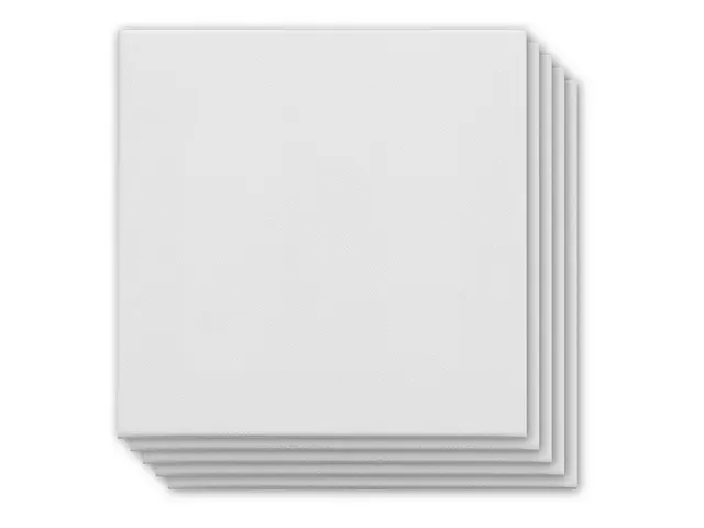 Canvaspaneel Kangaro 20x20 cm set 5 stuks 3mm board 280gr katoen 3x pr