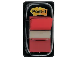 Indextabs 3M Post-it 680 25.4x43.2mm rood