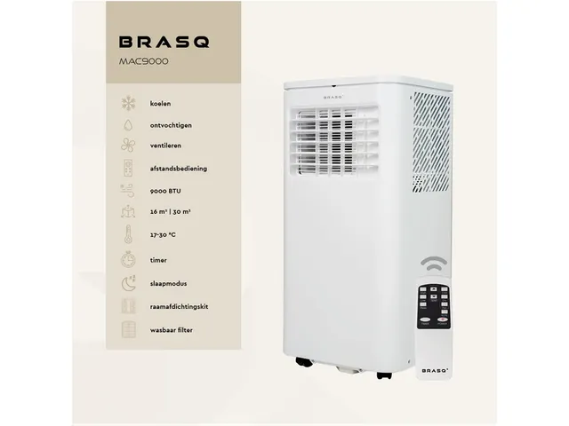 Airconditioning BRASQ MAC9000 9000 BTU wit