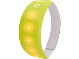 Lichtband Geel 5 Rode Leds Velcro Batterij