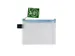etui A6 PVC-vrij transparant met neon blauwe ritssluiting