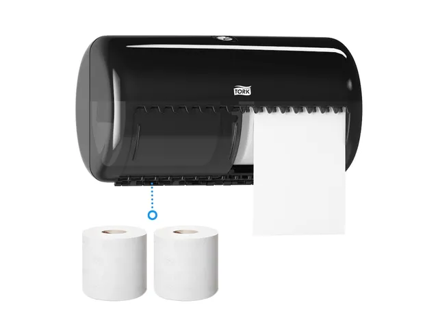 Distributeur papier toilette T4 Tork 557008 noir