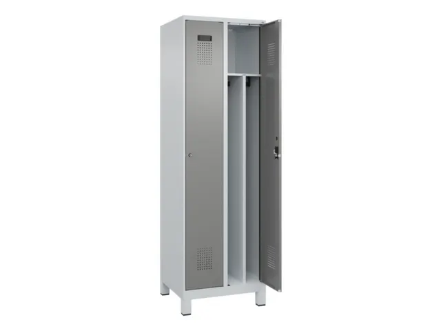locker voor scheiding van kleding,HxBxD 1950x600x500mm,2vak