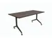 Table pliante Schaffenburg 180x80cm Chêne Logan 25mm Cadre Noir