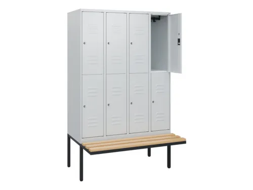 Dubbeldekse dekenkist,HxBxD 1950x1200x815mm,4x2vak.,vak B 300mm