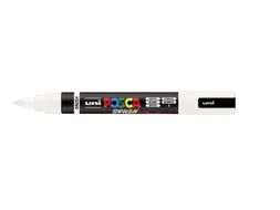 Paintmarker Uni POSCA PC-5BR brushpunt M wit