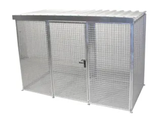 Gasflessendepot Dak Staal/Gaas Hxbxd 2180x3100x1500mm 78 Gasflessen - 2
