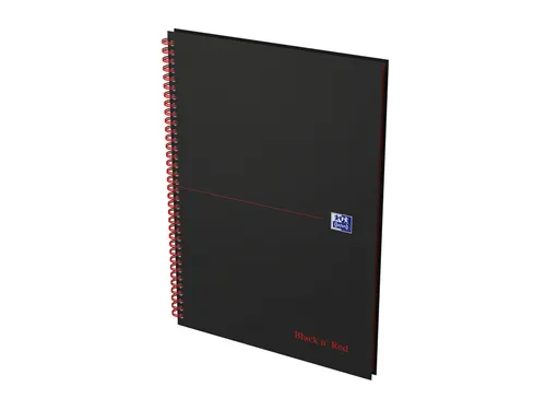Notitieboek Oxford Black n' Red A4 70v lijn