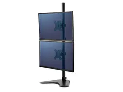 Monitorarm Fellowes Seasa dubbel verticaal vrijstaand zwart