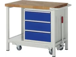 Werkbank 880x1000x700mm Beukenhouten Werkblad 3laden