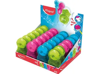 Puntenslijper Maped Loopy 1 gaats met gum display á 24 stuks assorti - 2