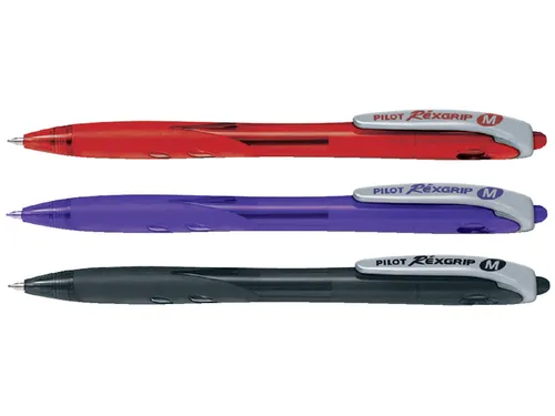 Balpen Pilot Rexgrip 1.0mm Begreen Medium Punt Zwart