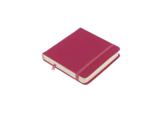 Schetsboek Kangaro 12x12cm ruby PU HC 80 vel 140gr roomwit met elastie - 2
