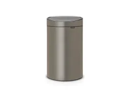 Brabantia Afvalbak Touch Bin New 40 Liter Platina