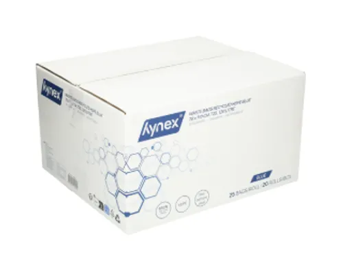 Afvalzak Hynex 70x110cm HDPE recycled T25 120L blauw rol à 25 stuks
