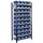 Bakkenstelling 2000x1000x400mm 40bakken PE blauw vakl. 125kg eenzijdig
