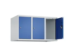 opzetkast,v. locker,3vak.,vak B 300mm,HxBxD 500x900x500mm,cilinderslot