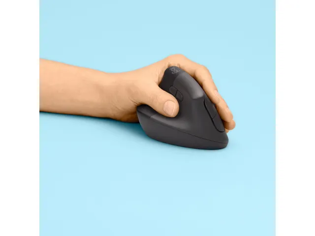 Logitech Lift Verticale Draadloze Ergonomische Muis Links Zwart