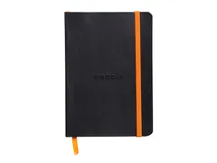 Notitieboek Rhodia A6 lijn 72 vel 90gr zwart