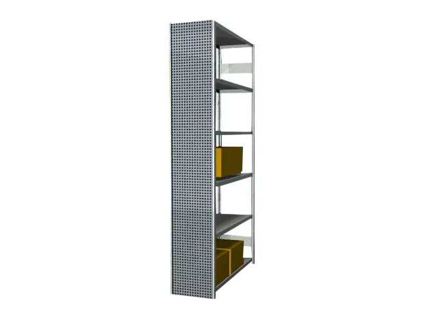 paroi latérale,p. rayonnage sans boulons,HxP 2500x400mm,acier,RAL7035