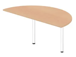 aanbouwtafel,i.h.v.,HxBxD 720-840x1600x800mm,halfrond,NE-esdoorn