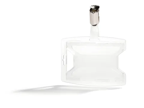 Kaarthouder ReXycle Met Klem Voor 2 Kaarten Transparant 25 Stuks