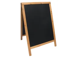 Stoepbord Securit 550x850x30mm teak hout