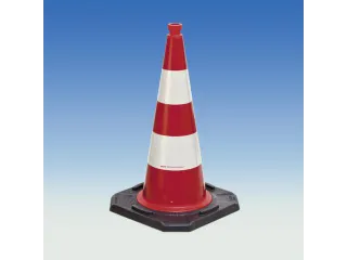 pion,H 750mm,pvc,rood/wit,retro-reflecterend - 2