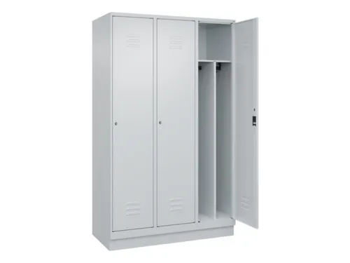 locker voor scheiding van kleding,HxBxD 1950x1200x500mm,3vak