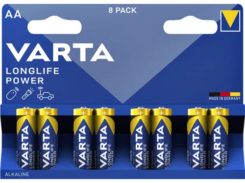 Batterij Varta Longlife Power 8x AA