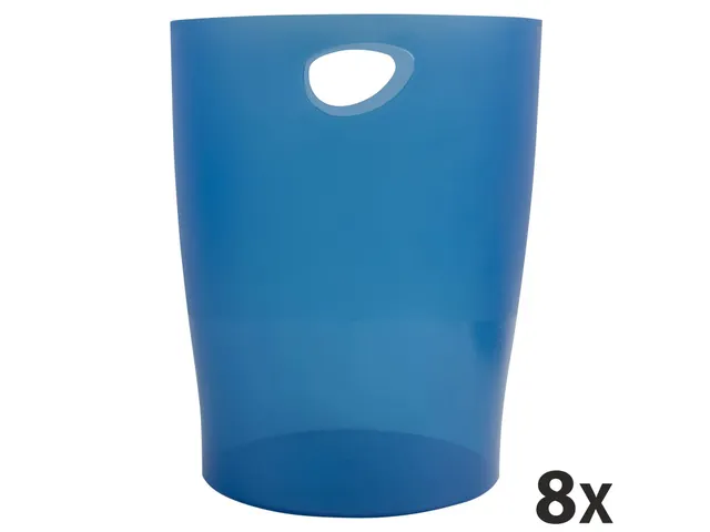 ECOBIN Papiermand 15 Liter Blauw Transparant